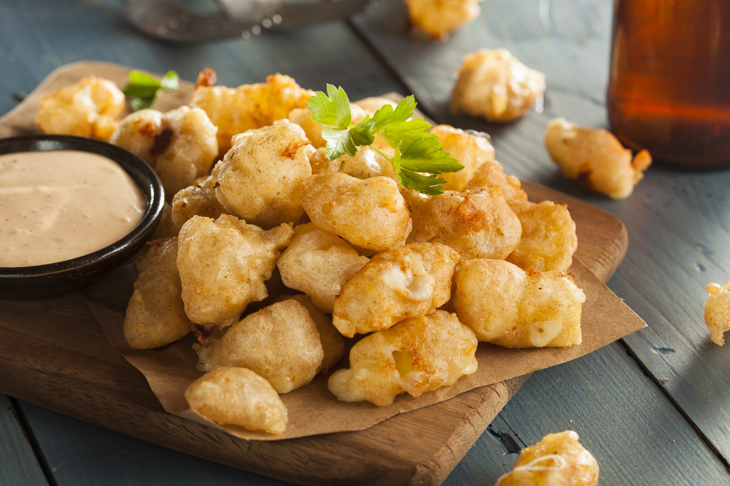 Photo of fried cheese curds